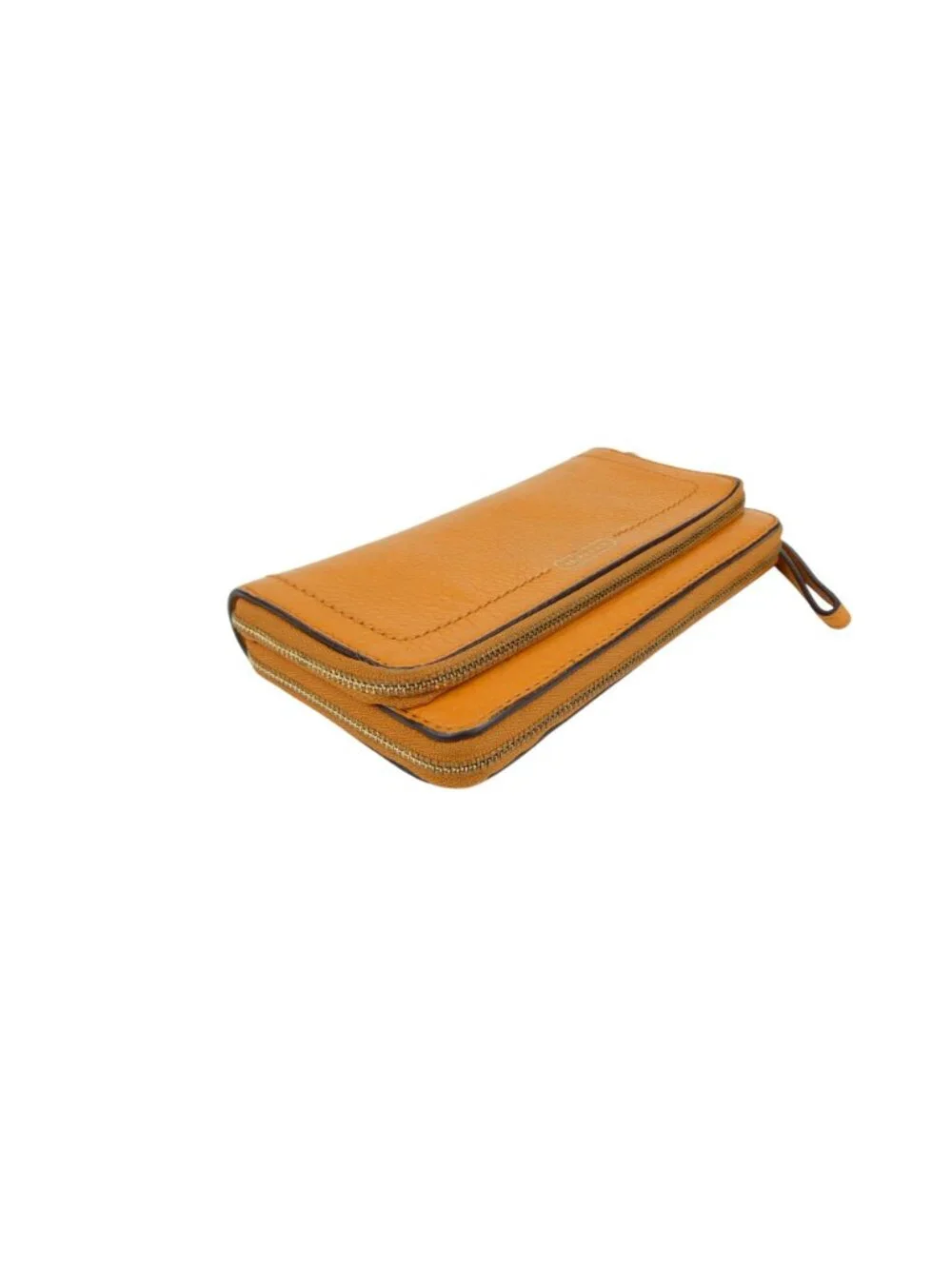 Coach orange leather
